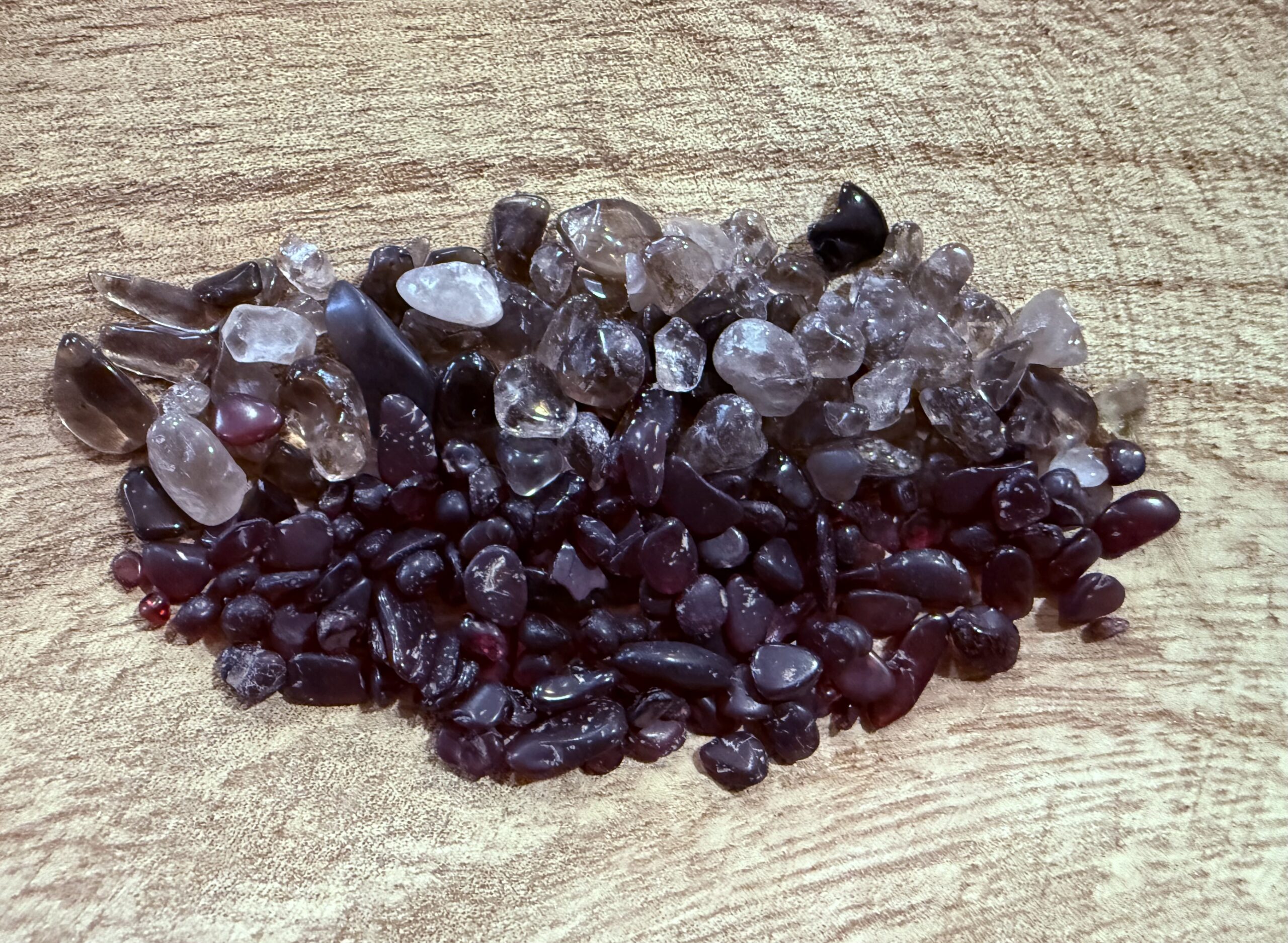 Smokey Quartz & Garnet