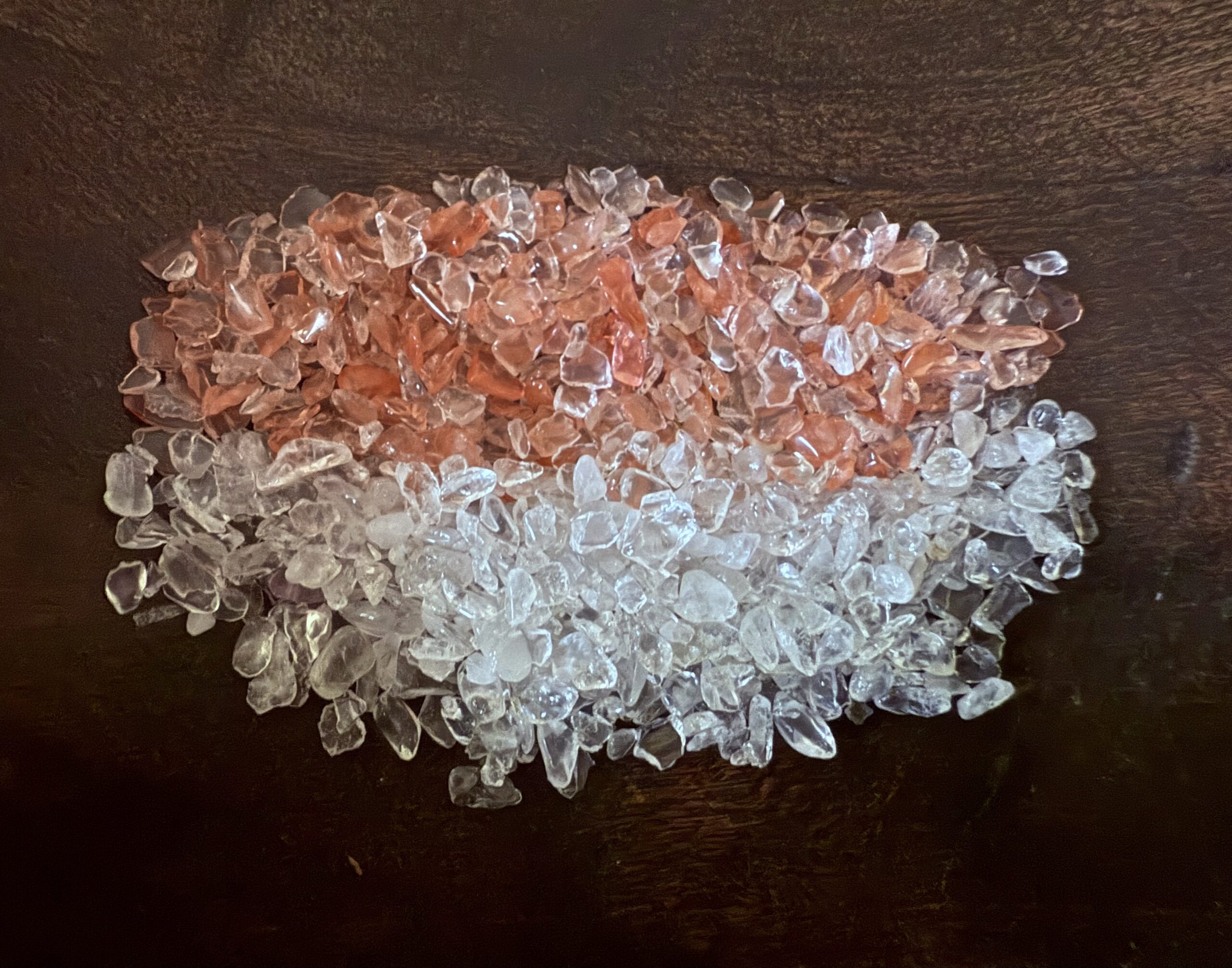 Watermelon & Clear Quartz