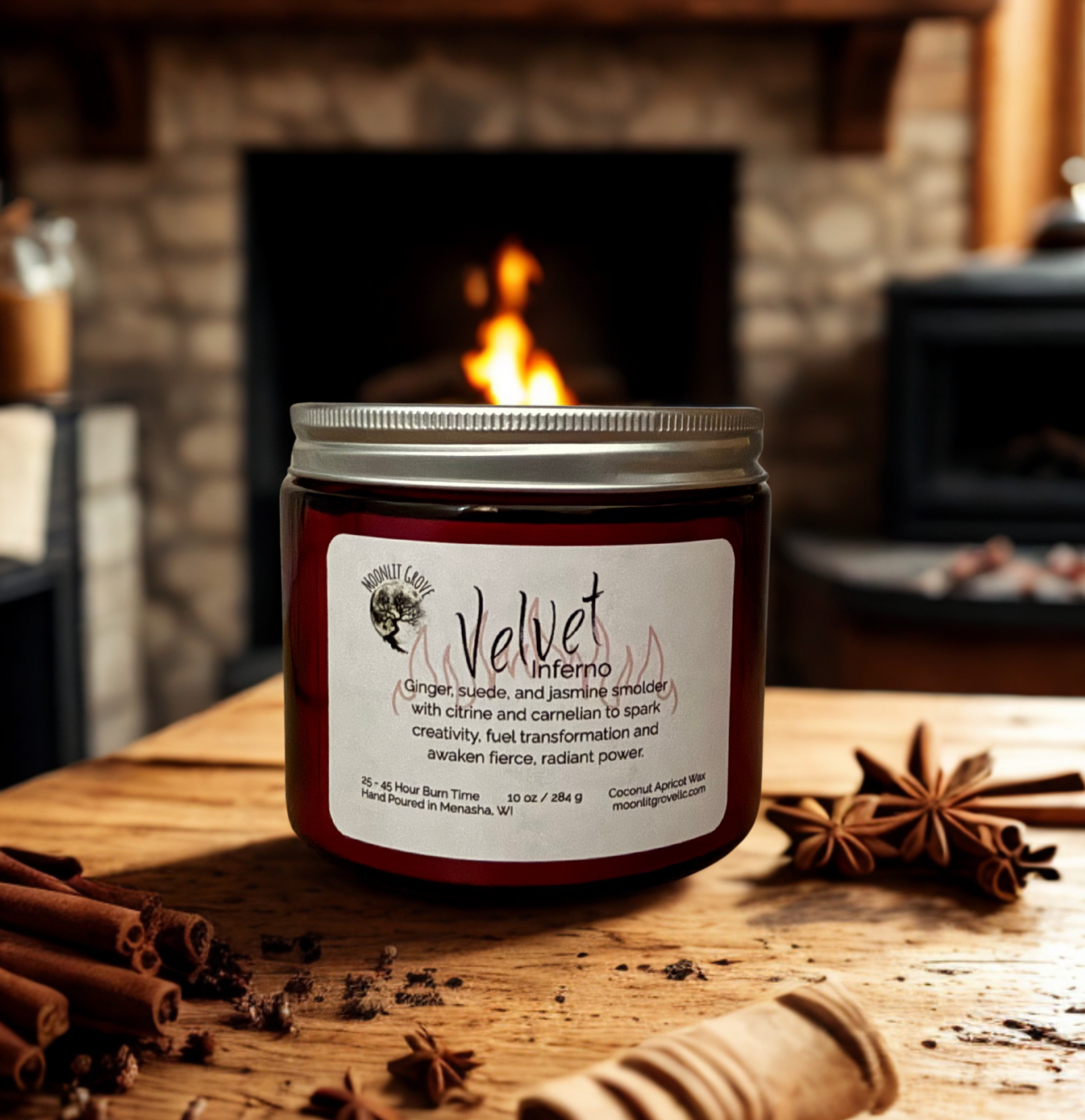 Velvet Inferno 10 oz Candle